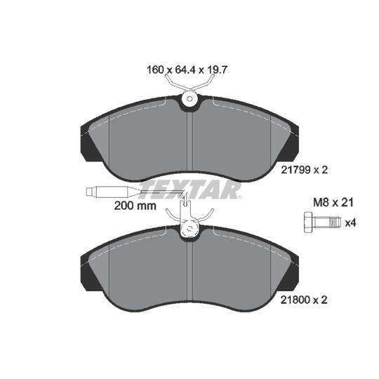 2179901 - Brake Pad Set, disc brake 