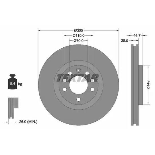 92155400 - Brake Disc 