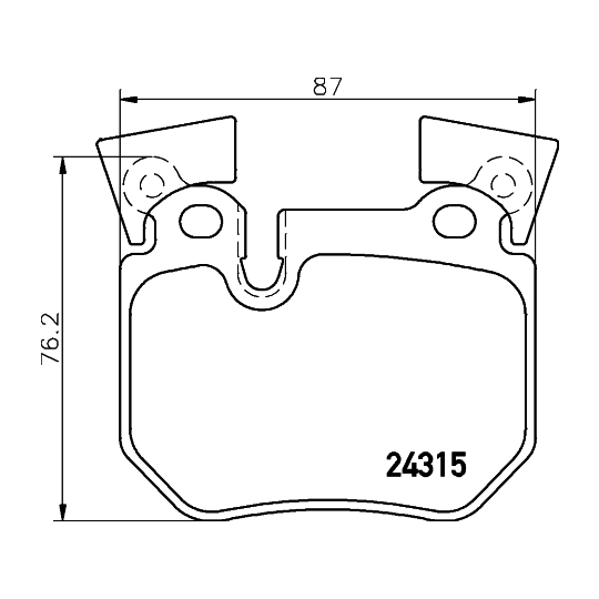 P 06 059 - Brake Pad Set, disc brake 
