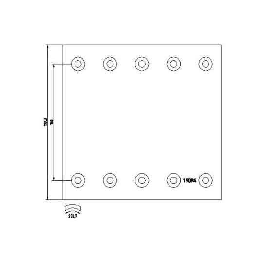 1909439 - Brake Lining Kit, drum brake 