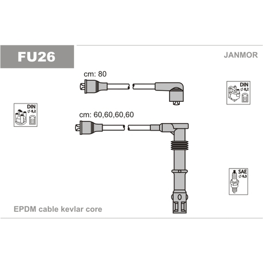 FU26 - Ignition Cable Kit 