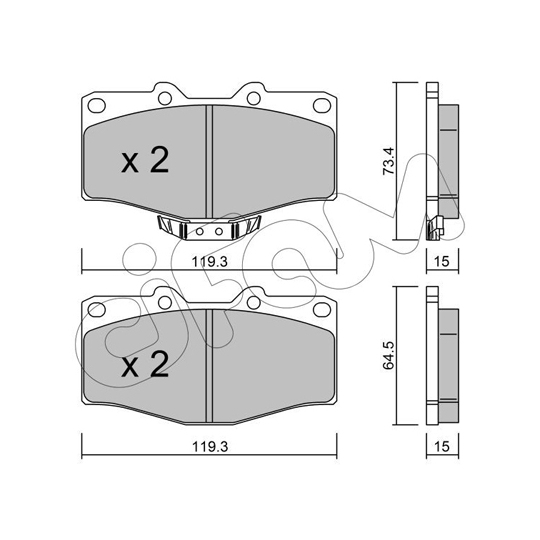 822-242-0 - Brake Pad Set, disc brake 