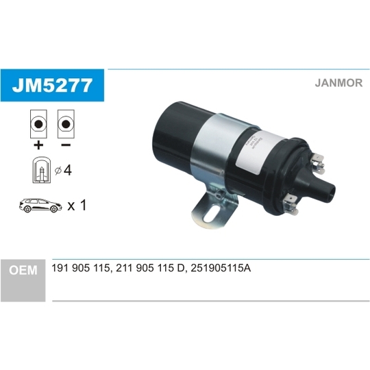 JM5277 - Ignition coil 