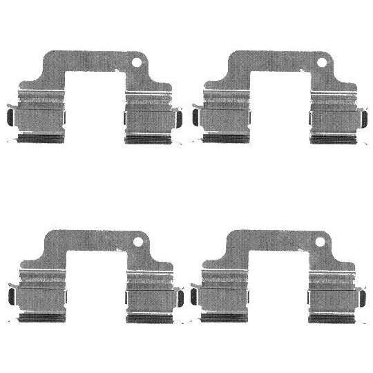 82074200 - Accessory Kit, disc brake pad 