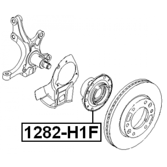1282-H1F - Wheel hub 