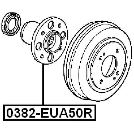 0382-EUA50R - Wheel hub 