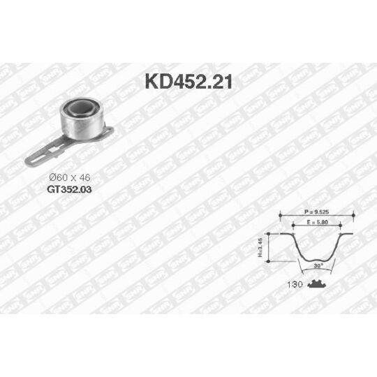 KD452.21 - Timing Belt Set 