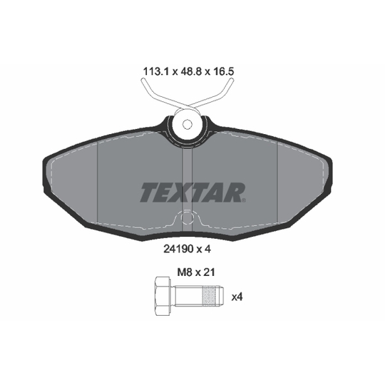 2419001 - Brake Pad Set, disc brake 