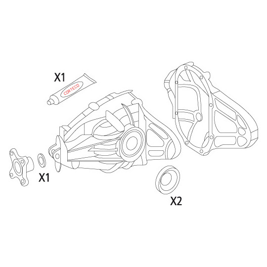 19535935 - Gasket Set, differential 