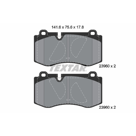 2396001 - Brake Pad Set, disc brake 