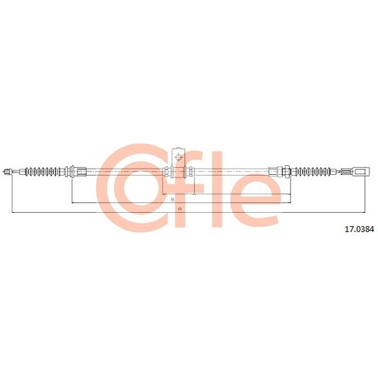 17.0384 - Cable, parking brake 