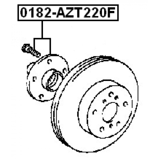 0182-AZT220F - Wheel hub 