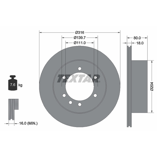 92129900 - Brake Disc 