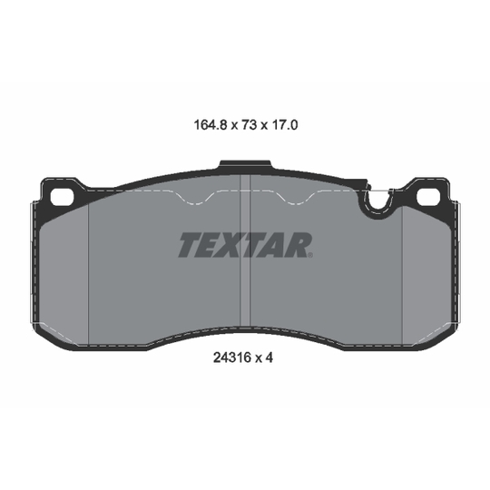 2431601 - Brake Pad Set, disc brake 