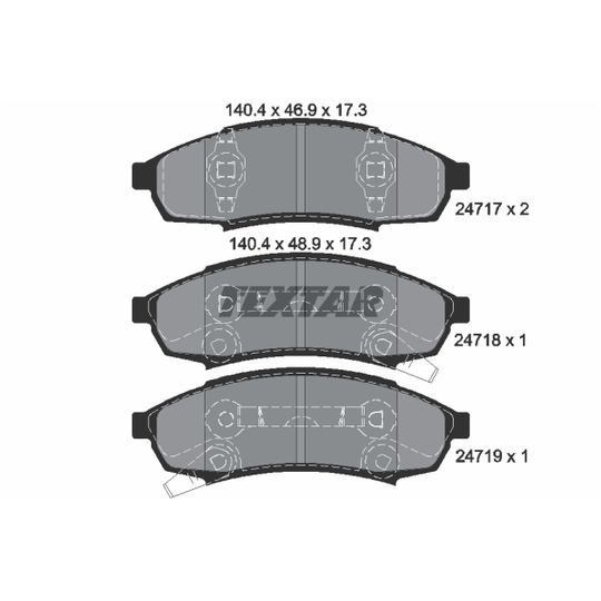 2471701 - Brake Pad Set, disc brake 