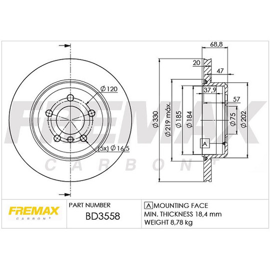 BD-3558 - Bromsskiva 