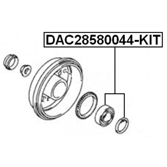 DAC28580044-KIT - Hjullagerssats 