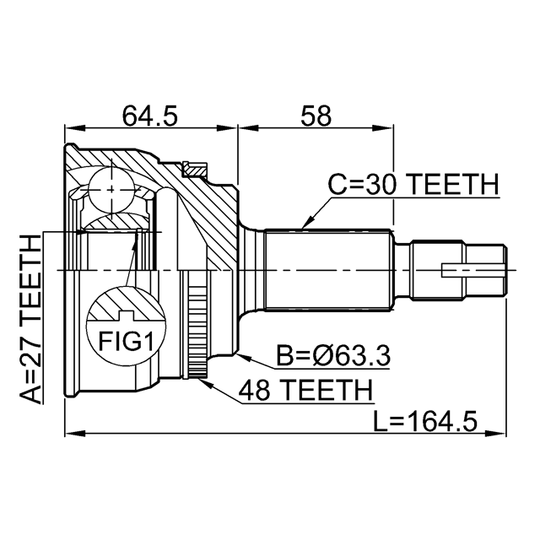 0110-060A48 - Joint, drive shaft 
