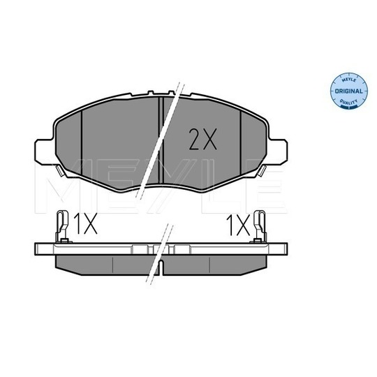 025 245 2316/W - Brake Pad Set, disc brake 