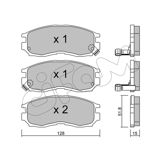 822-224-0 - Brake Pad Set, disc brake 
