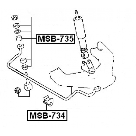 MSB-734 - Stabiliser Mounting 