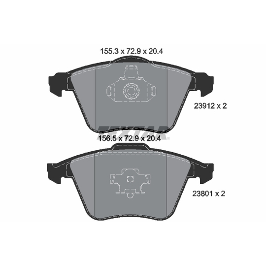 2391202 - Brake Pad Set, disc brake 