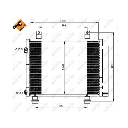 350208 - Condenser, air conditioning 