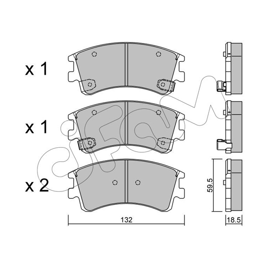 822-476-0 - Brake Pad Set, disc brake 