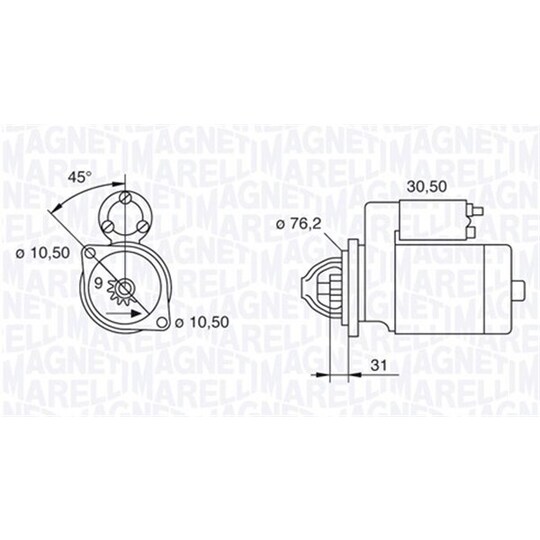 063521070580 - Startmotor 