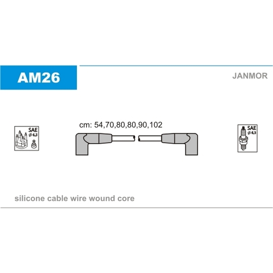 AM26 - Tändkabelsats 