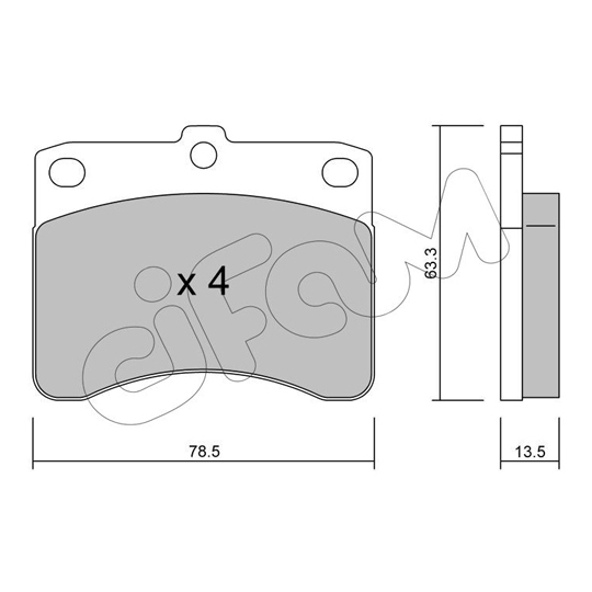 822-201-0 - Brake Pad Set, disc brake 