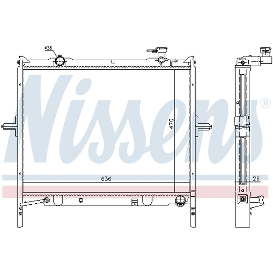 66767 - Radiator, engine cooling 