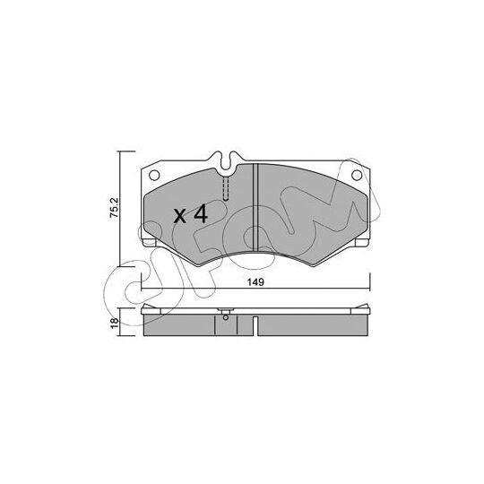 822-014-0 - Brake Pad Set, disc brake 