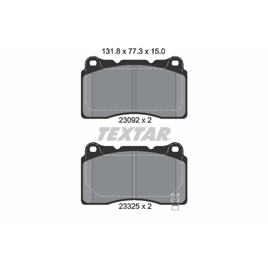 2309204 - Brake Pad Set, disc brake 