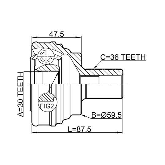 2310-032 - Joint Kit, drive shaft 