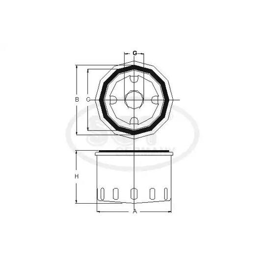 SM 5774 - Oil filter 