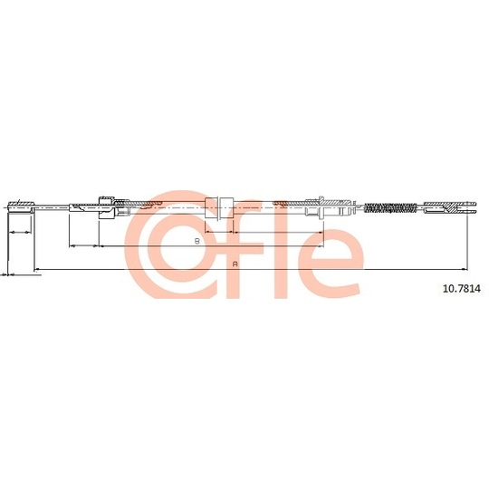 10.7814 - Cable, parking brake 