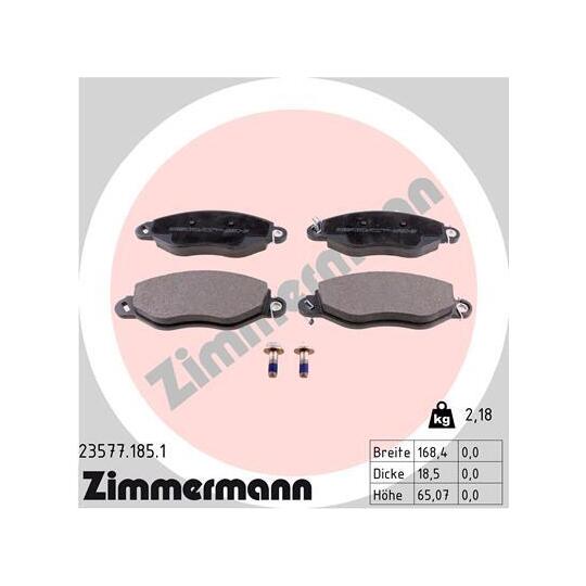 23577.185.1 - Brake Pad Set, disc brake 