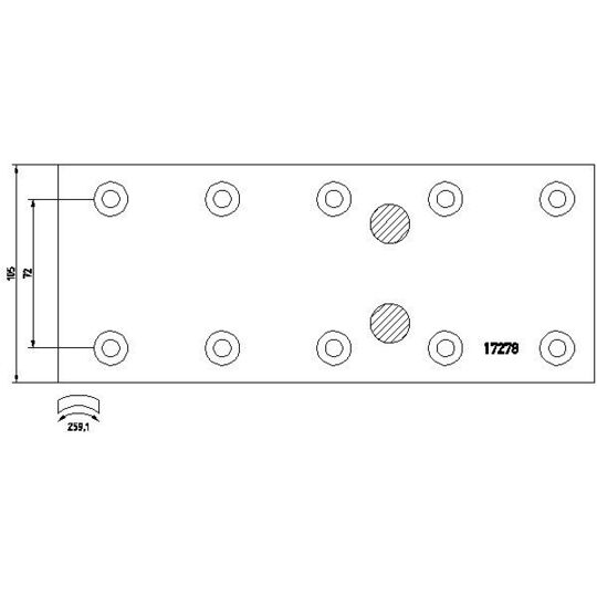 1727807 - Brake Lining Kit, drum brake 