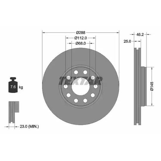 92121000 - Brake Disc 