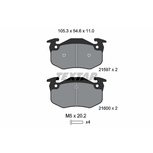 2159701 - Brake Pad Set, disc brake 