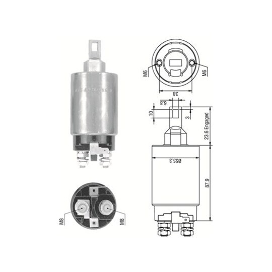 940113050335 - Solenoid Switch, starter 