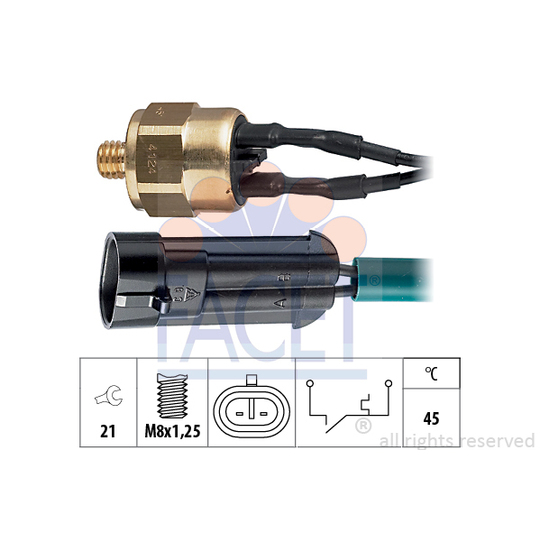 7.4124 - Temperature Switch, coolant warning lamp 
