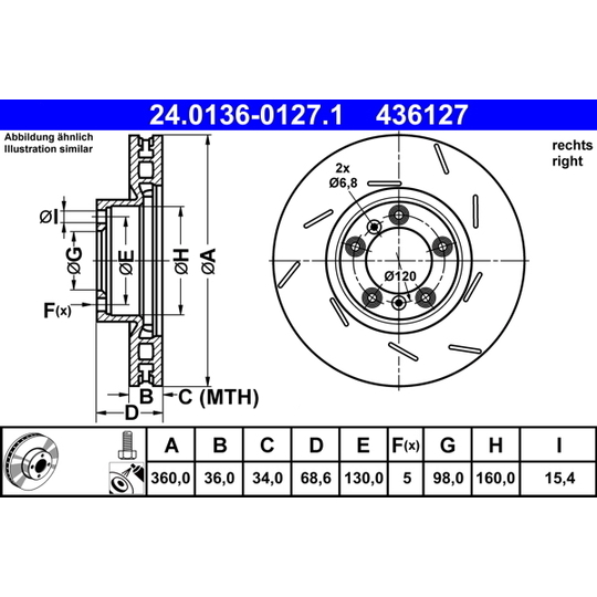 24.0136-0127.1 - Brake Disc 