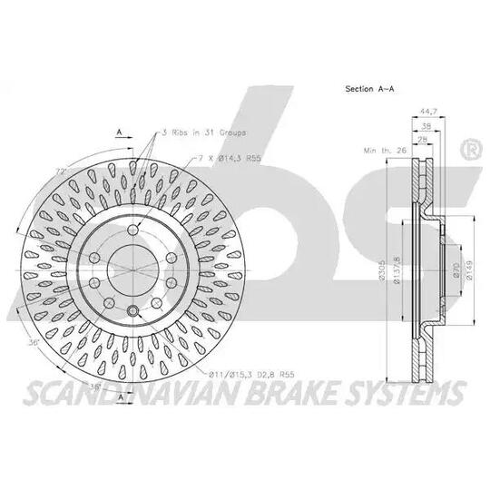 1815202353 - Brake Disc 
