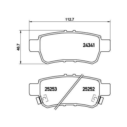 P 28 062 - Brake Pad Set, disc brake 