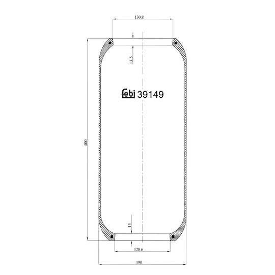 39149 - Boot, air suspension 