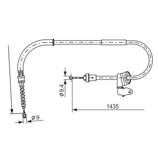 1 987 482 230 - Cable, parking brake 