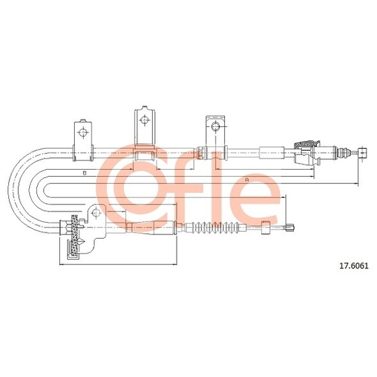 17.6061 - Cable, parking brake 