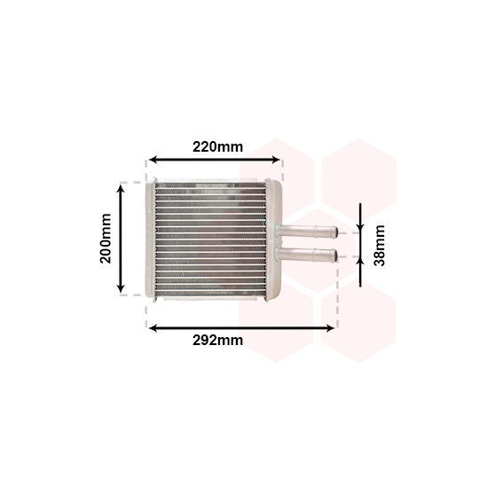 81006027 - Heat Exchanger, interior heating 